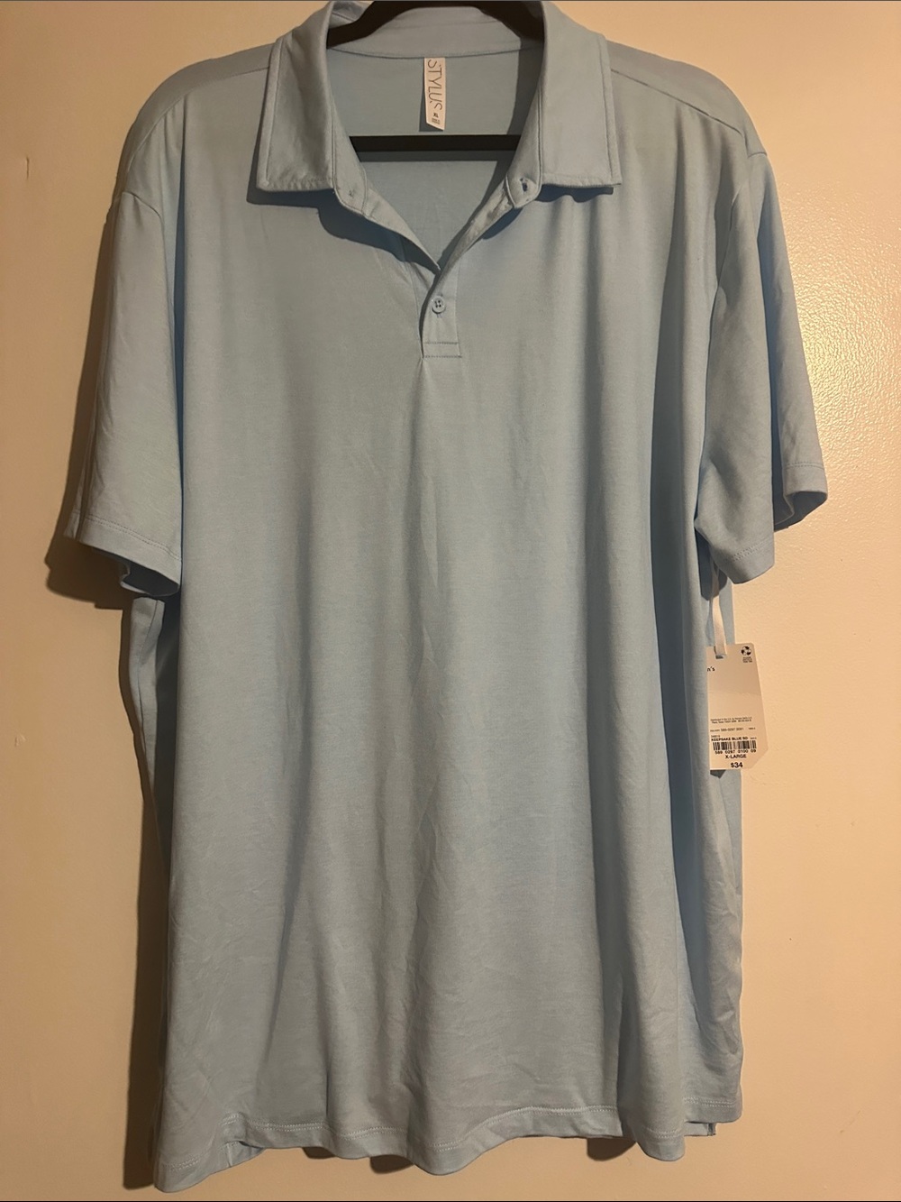 STYLUS Light Blue Men's Polo Shirt